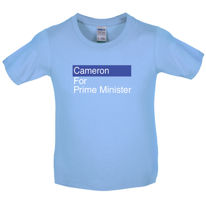 Cameron for Prime Minister Kids T Shirt