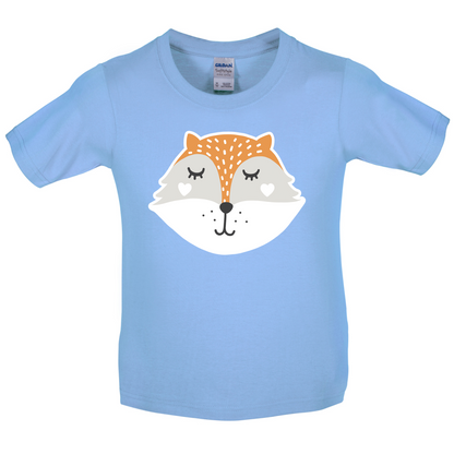 Smiley Face Mrs Fox Kids T Shirt