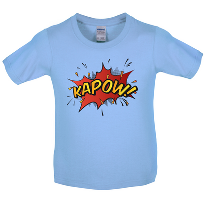 Kapow! Word Art Kids T Shirt