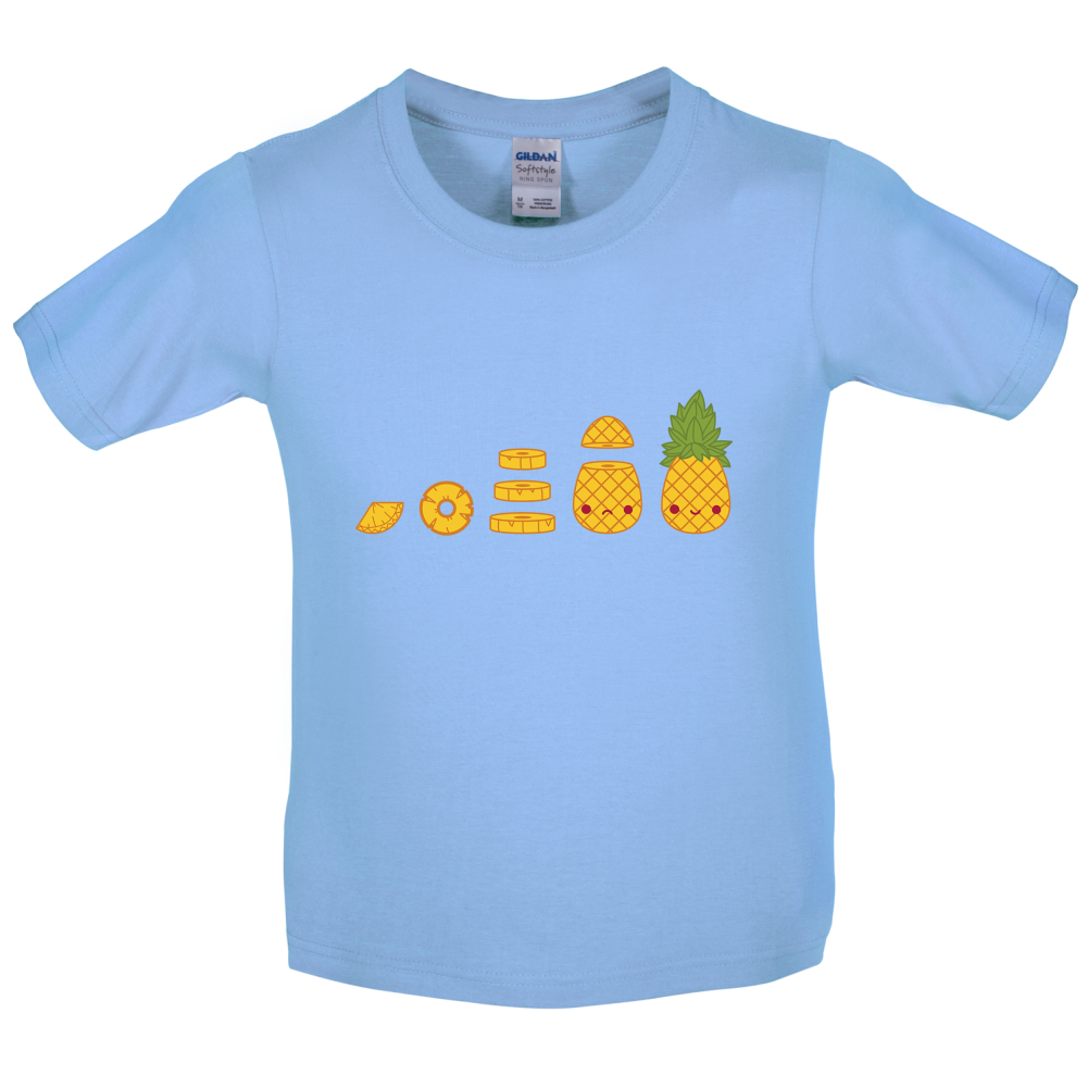 Evolution Of Pineapple Kids T Shirt