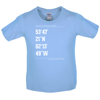 Stadium Coordinates Clarets Kids T Shirt