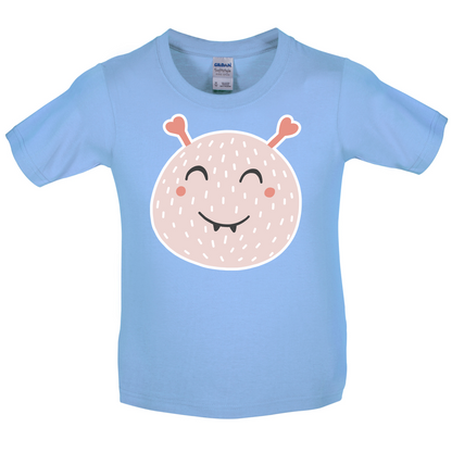 Smiley Face Blob Kids T Shirt