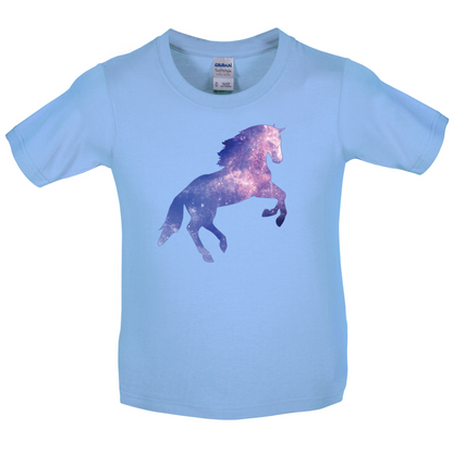Galaxy Horse Kids T Shirt