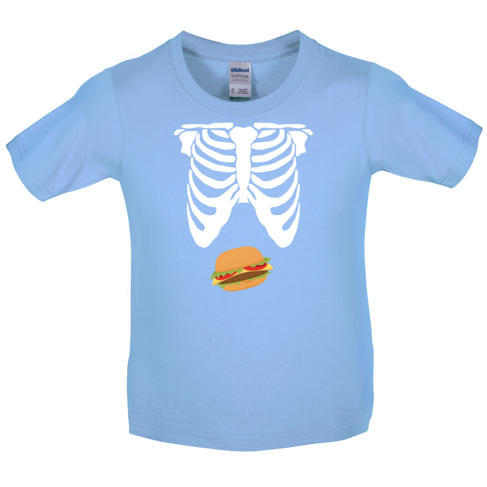 Burger Tummy Kids T Shirt