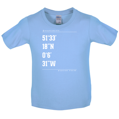 Stadium Coordinates Gunners Kids T Shirt