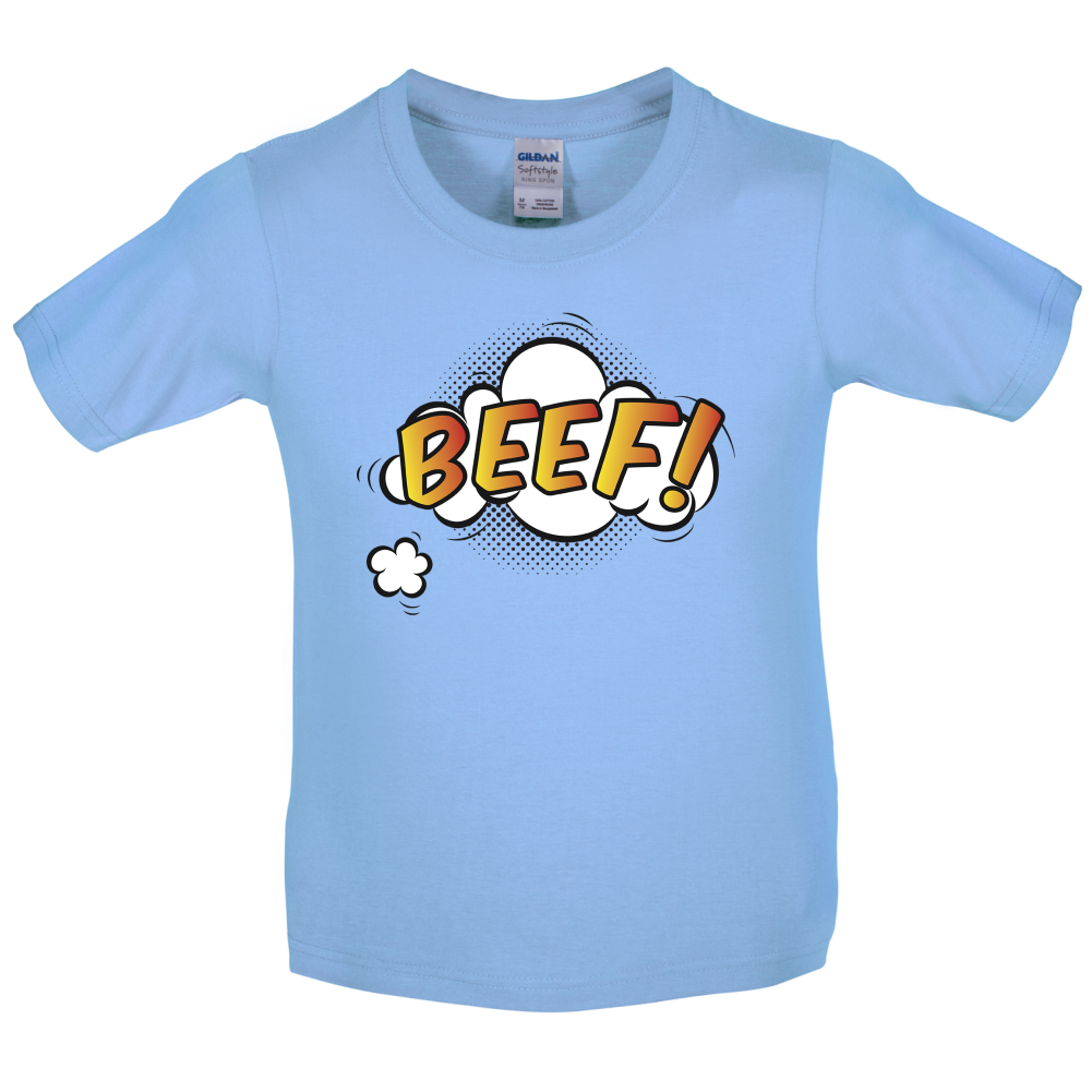 BEEF Word Art Kids T Shirt
