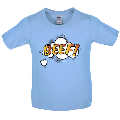 BEEF Word Art Kids T Shirt