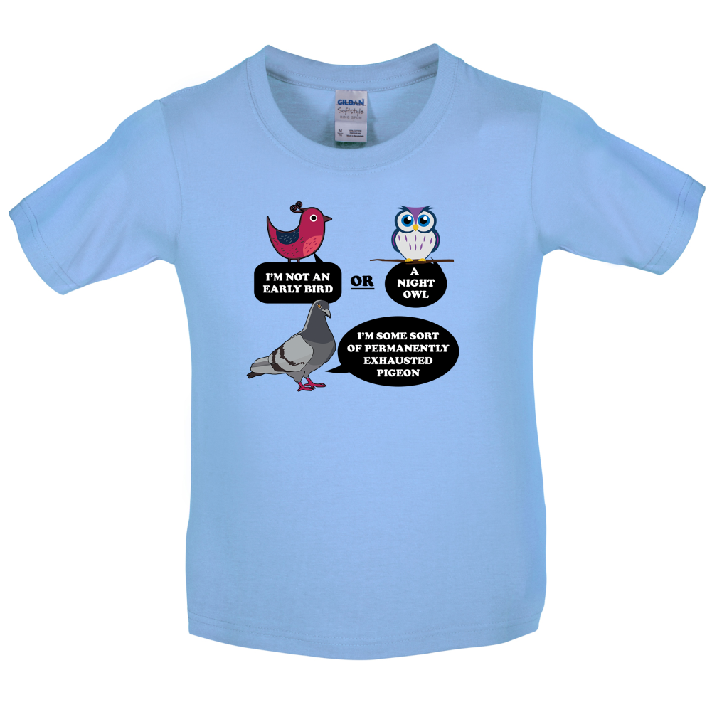 Not An Early Bird Kids T Shirt