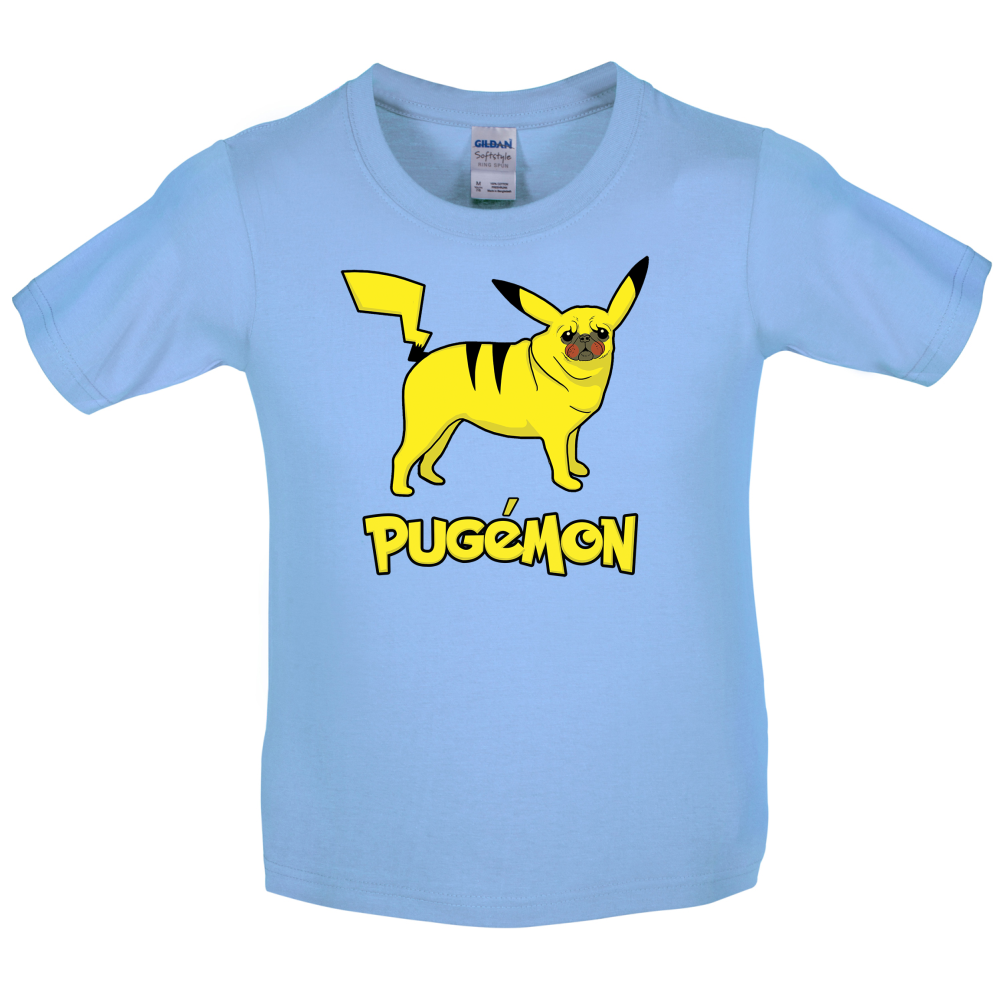 Pugemon Kids T Shirt