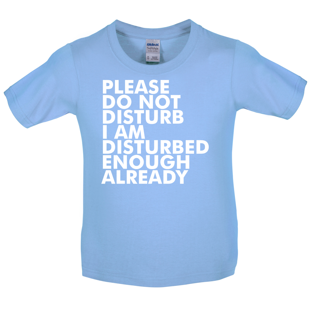I Am Disturbed Enough Already Kids T Shirt