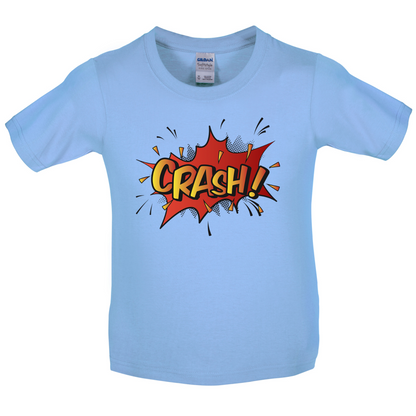 CRASH! Word Art Kids T Shirt