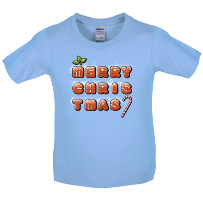 Merry Christmas Biscuits Kids T Shirt