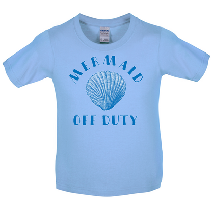 Off Duty Mermaid Kids T Shirt