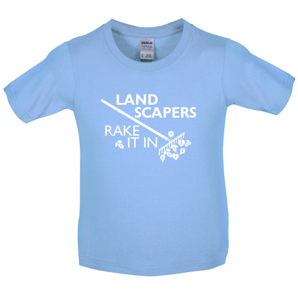 Landscapers Rake It In Kids T Shirt
