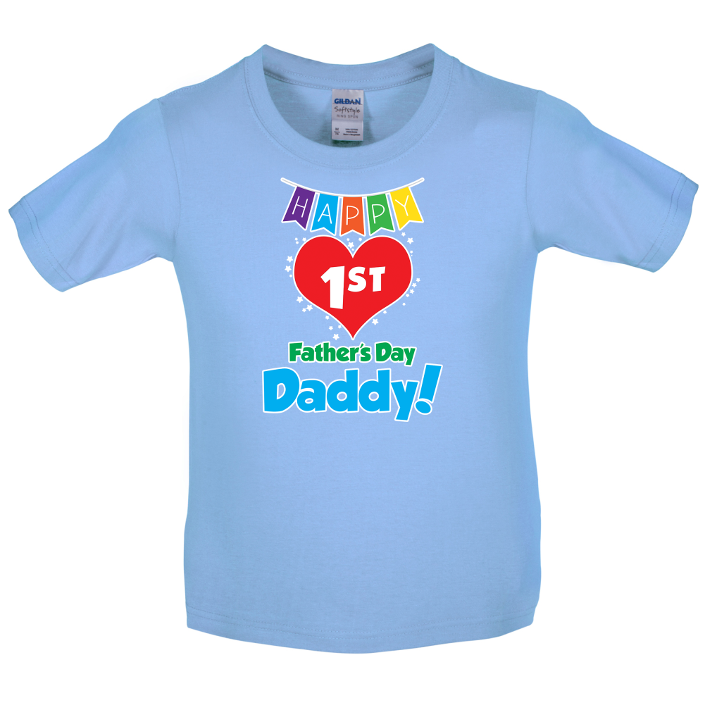 Happy First Fathers Day Kids T Shirt