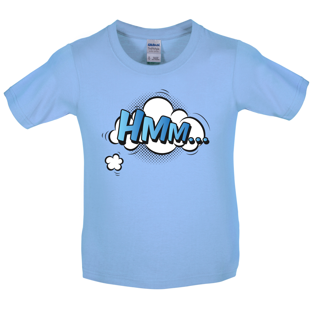 Hmm... Word Art Kids T Shirt