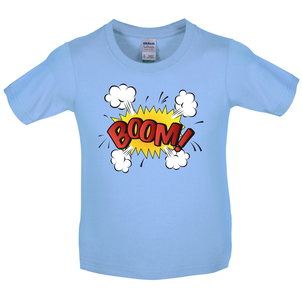 BOOM! Word Art Kids T Shirt