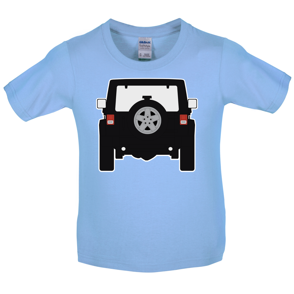 JW Black Rear Kids T Shirt