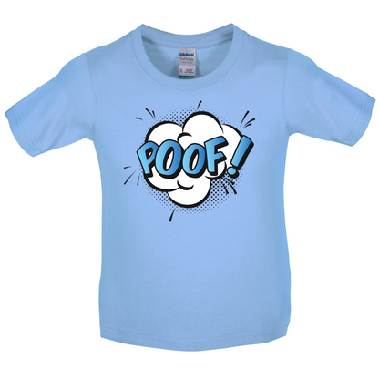 Poof! Word Art Kids T Shirt