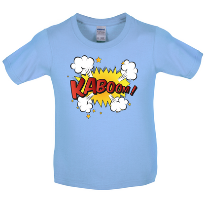 Kaboom! Word Art Kids T Shirt