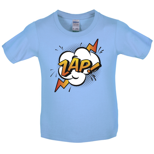 Zap! Word Art Kids T Shirt