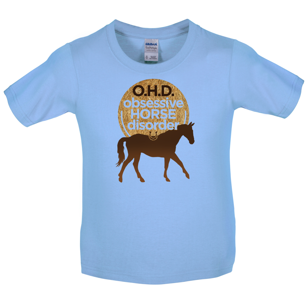 Obsessive Horse Disorder Kids T Shirt