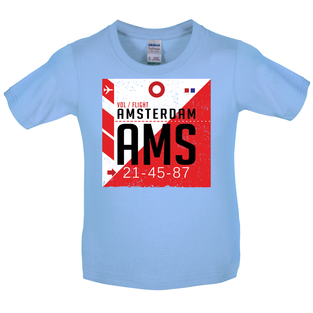 Amsterdam Airport  Kids T Shirt