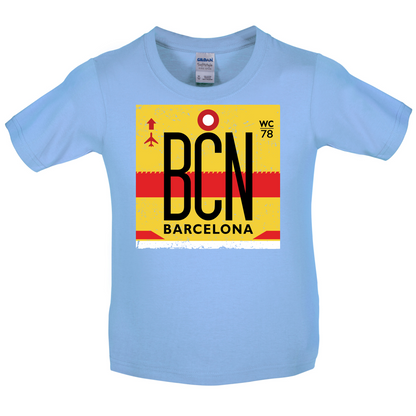 Barcelona Airport  Kids T Shirt