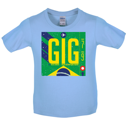 Rio Airport Kids T Shirt