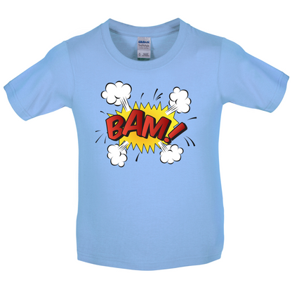 Bam! Word Art Kids T Shirt