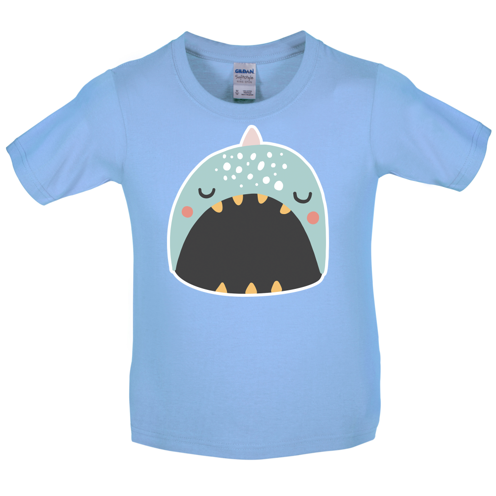 Smiley Face Narwhal Kids T Shirt