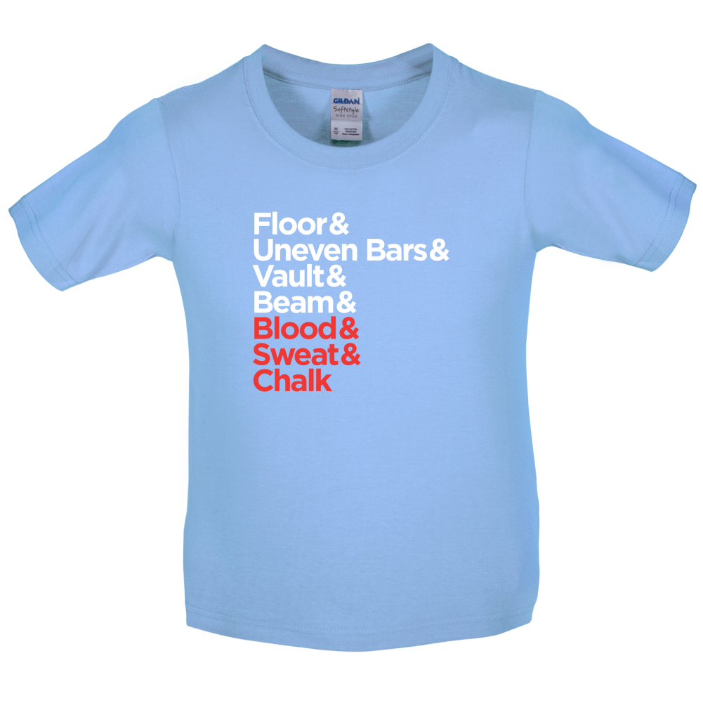 Blood Sweat And Chalk Kids T Shirt