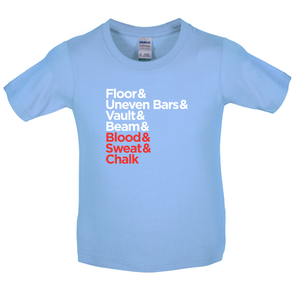 Blood Sweat And Chalk Kids T Shirt