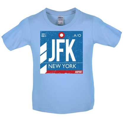 New York Airport Kids T Shirt