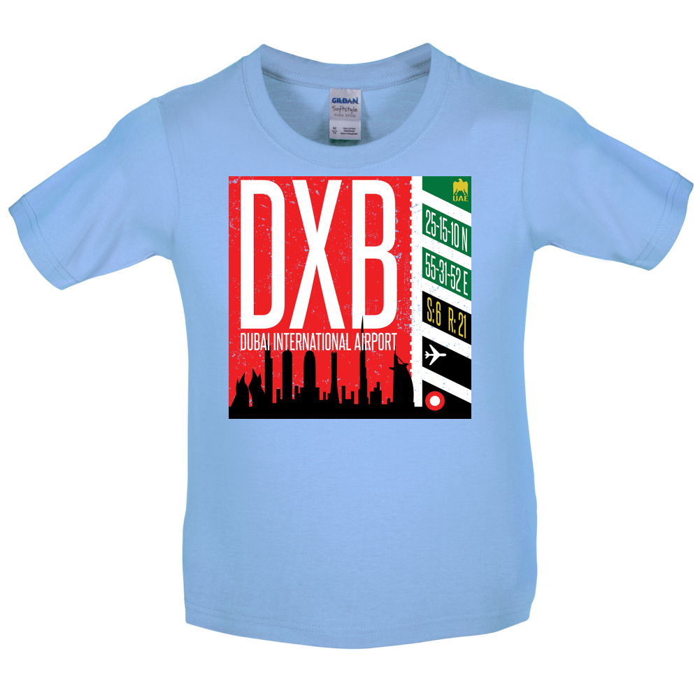 Dubai Airport Kids T Shirt