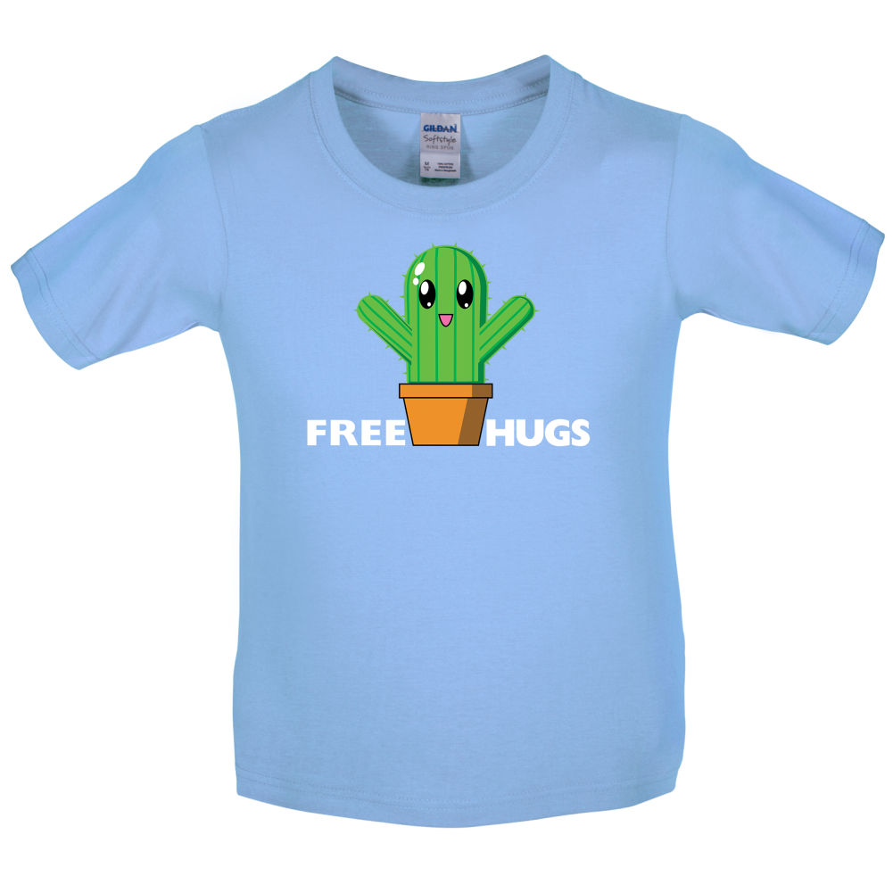 Free Cactus Hugs Kids T Shirt