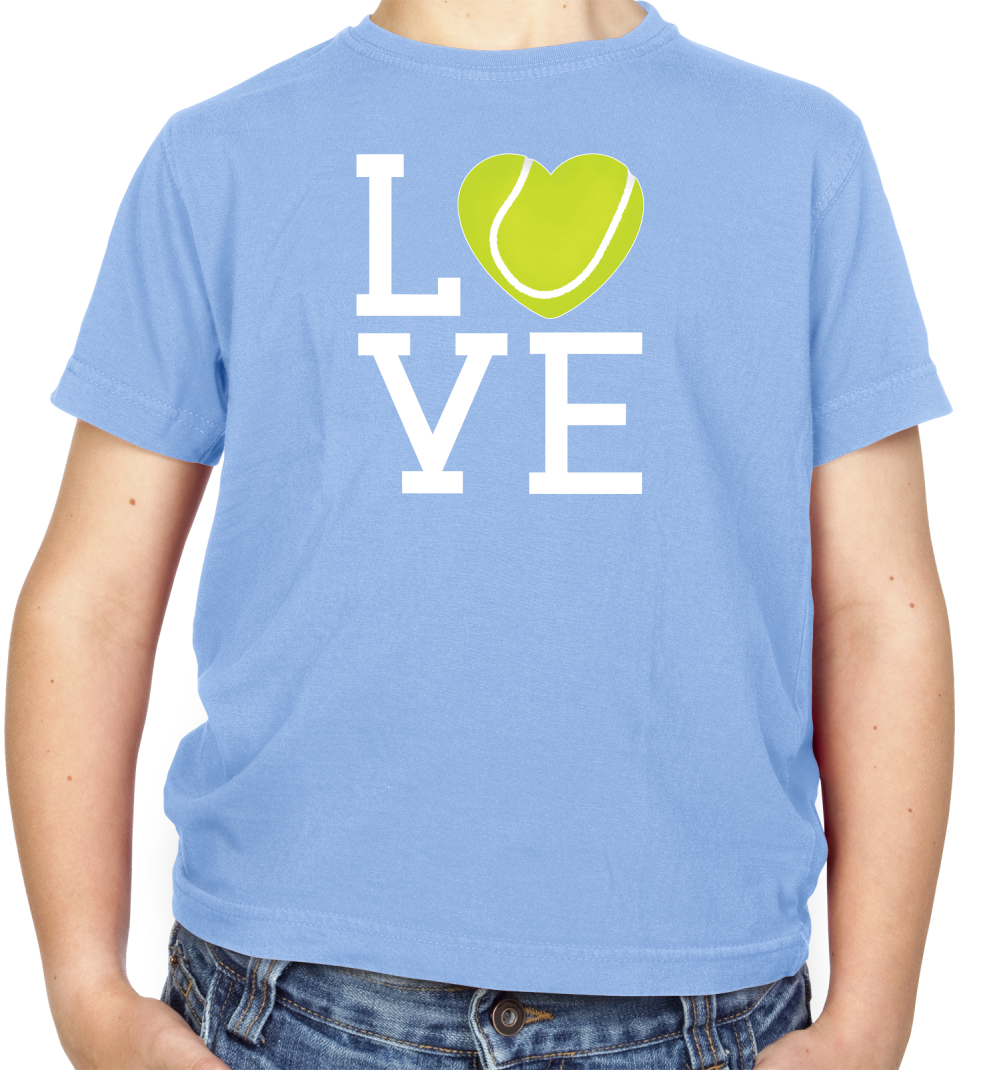I Love Tennis Kids T Shirt