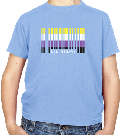 LGBT Barcode Flags - Nonbinary Kids T Shirt