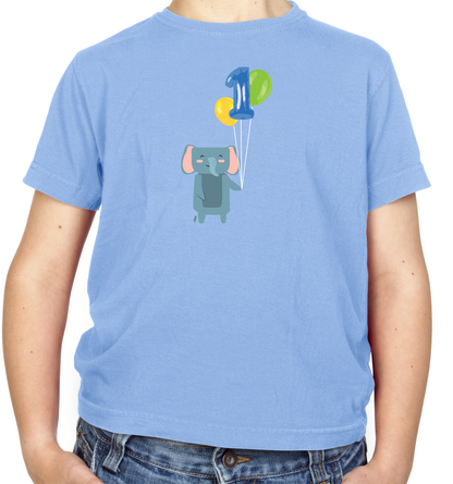 1st Birthday Elephant Kids T Shirt