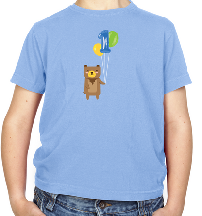 1st Birthday Bear Kids T Shirt