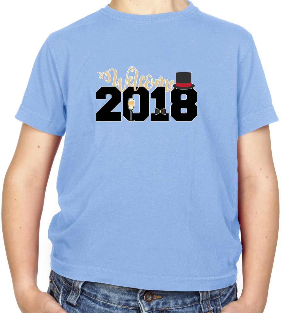 Welcome 2018 Kids T Shirt