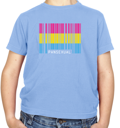 LGBT Barcode Flags - Pan Sexual Kids T Shirt