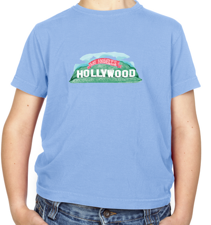 Hollywood Sign Kids T Shirt