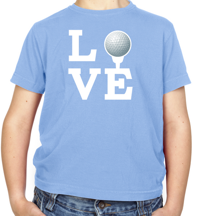 Love Golf Kids T Shirt
