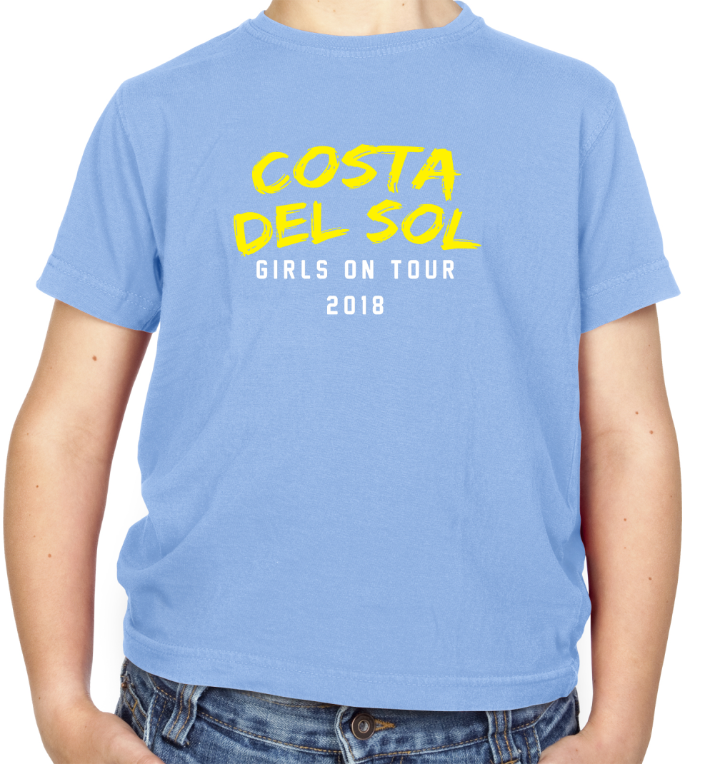 Girls On Tour Costa Del Sol Kids T Shirt