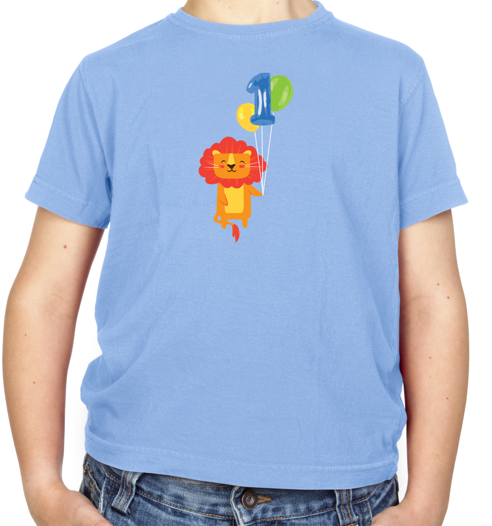 1st Birthday Lion Kids T Shirt