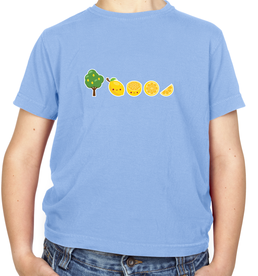 Evolution Of Lemon Kids T Shirt