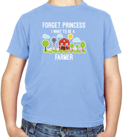 Forget Princess Farmer Kids T Shirt
