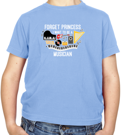 Forget Princess Musician Kids T Shirt