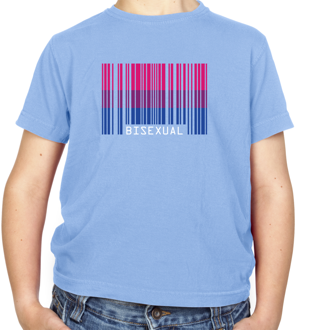 LGBT Barcode Flags - Bisexual Kids T Shirt